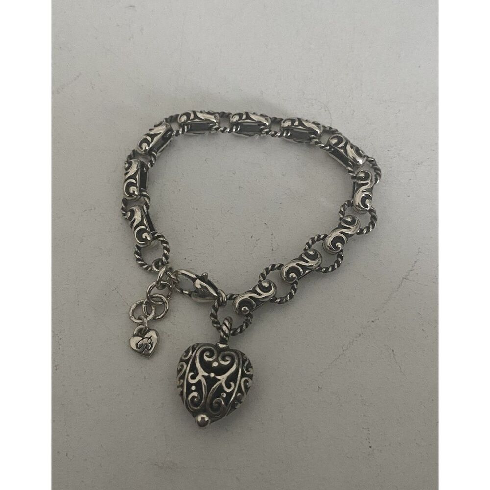 Brighton Bibi Heart Charm Bracelet